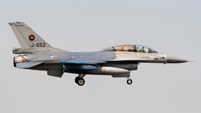 Photo ID 51941 by John. Netherlands Air Force General Dynamics F 16BM Fighting Falcon, J 653