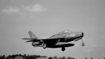 Photo ID 52302 by rob martaré. Netherlands Air Force Republic F 84F Thunderstreak, P 190