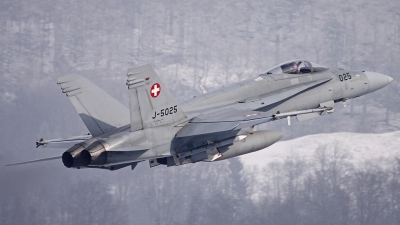Photo ID 52399 by Andreas Weber. Switzerland Air Force McDonnell Douglas F A 18C Hornet, J 5025