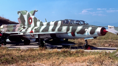 Photo ID 54701 by Carl Brent. Bulgaria Air Force Mikoyan Gurevich MiG 21UM, 21