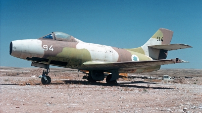 Photo ID 54941 by Carl Brent. Israel Air Force Dassault Ouragan, 94