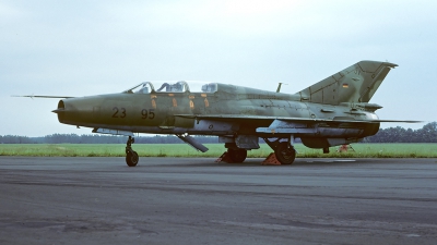 Photo ID 55916 by Carl Brent. Germany Air Force Mikoyan Gurevich MiG 21U 600, 23 95