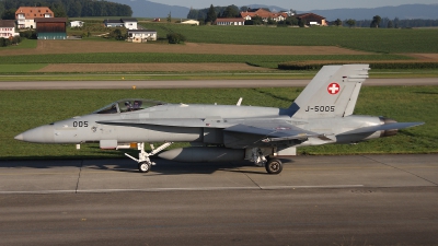 Photo ID 56177 by Ludwig Isch. Switzerland Air Force McDonnell Douglas F A 18C Hornet, J 5005