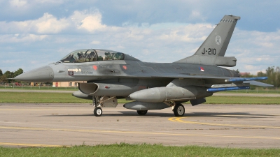Photo ID 56310 by Milos Ruza. Netherlands Air Force General Dynamics F 16BM Fighting Falcon, J 210
