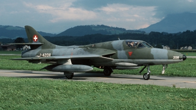 Photo ID 57096 by Henk Schuitemaker. Switzerland Air Force Hawker Hunter T68, J 4208