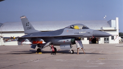 Photo ID 60562 by Rick Morgan. USA Air Force General Dynamics F 16A Fighting Falcon, 80 0541