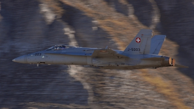 Photo ID 61541 by Martin Thoeni - Powerplanes. Switzerland Air Force McDonnell Douglas F A 18C Hornet, J 5003