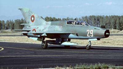 Photo ID 61860 by Carl Brent. Bulgaria Air Force Mikoyan Gurevich MiG 21UM, 29