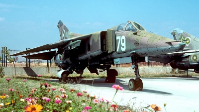 Photo ID 62075 by Carl Brent. Bulgaria Air Force Mikoyan Gurevich MiG 23BN, 79