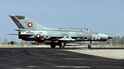 Photo ID 62402 by Carl Brent. Bulgaria Air Force Mikoyan Gurevich MiG 21bis SAU, 294
