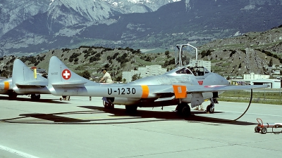 Photo ID 63068 by Carl Brent. Switzerland Air Force De Havilland DH 115 Vampire T 55, U 1230