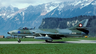 Photo ID 64601 by Joop de Groot. Switzerland Air Force Hawker Hunter F58A, J 4109