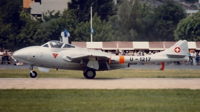 Photo ID 66695 by Martin Thoeni - Powerplanes. Switzerland Air Force De Havilland DH 115 Vampire T 55, U 1217