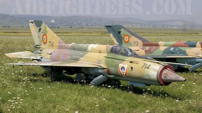 Photo ID 8492 by Chris Lofting. Romania Air Force Mikoyan Gurevich MiG 21M Lancer A, 714