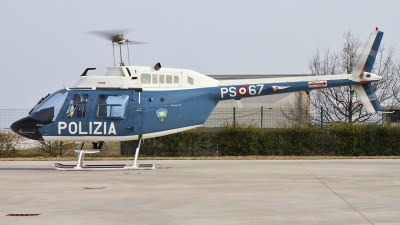 Photo ID 70085 by Claudio Tramontin. Italy Polizia Agusta Bell AB 206B 3 JetRanger III, PS 67