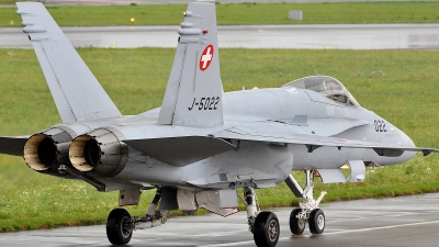 Photo ID 70952 by Martin Thoeni - Powerplanes. Switzerland Air Force McDonnell Douglas F A 18C Hornet, J 5022