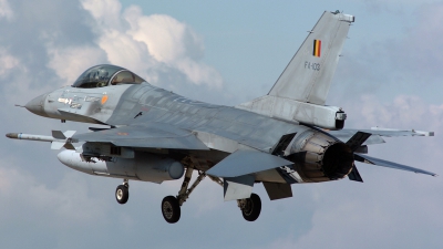 Photo ID 72524 by frank van de waardenburg. Belgium Air Force General Dynamics F 16AM Fighting Falcon, FA 103