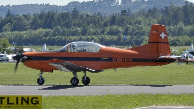 Photo ID 74098 by Martin Thoeni - Powerplanes. Switzerland Air Force Pilatus PC 7 Turbo Trainer, A 931