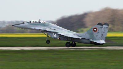 Photo ID 73840 by Georgi Petkov. Bulgaria Air Force Mikoyan Gurevich MiG 29UB 9 51, 14