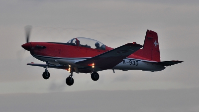 Photo ID 74313 by Martin Thoeni - Powerplanes. Switzerland Air Force Pilatus NCPC 7 Turbo Trainer, A 930