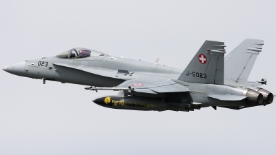 Photo ID 76478 by Walter Van Bel. Switzerland Air Force McDonnell Douglas F A 18C Hornet, J 5023