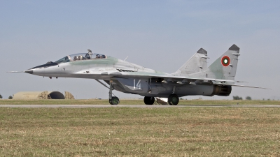 Photo ID 78971 by Niels Roman / VORTEX-images. Bulgaria Air Force Mikoyan Gurevich MiG 29UB 9 51, 14