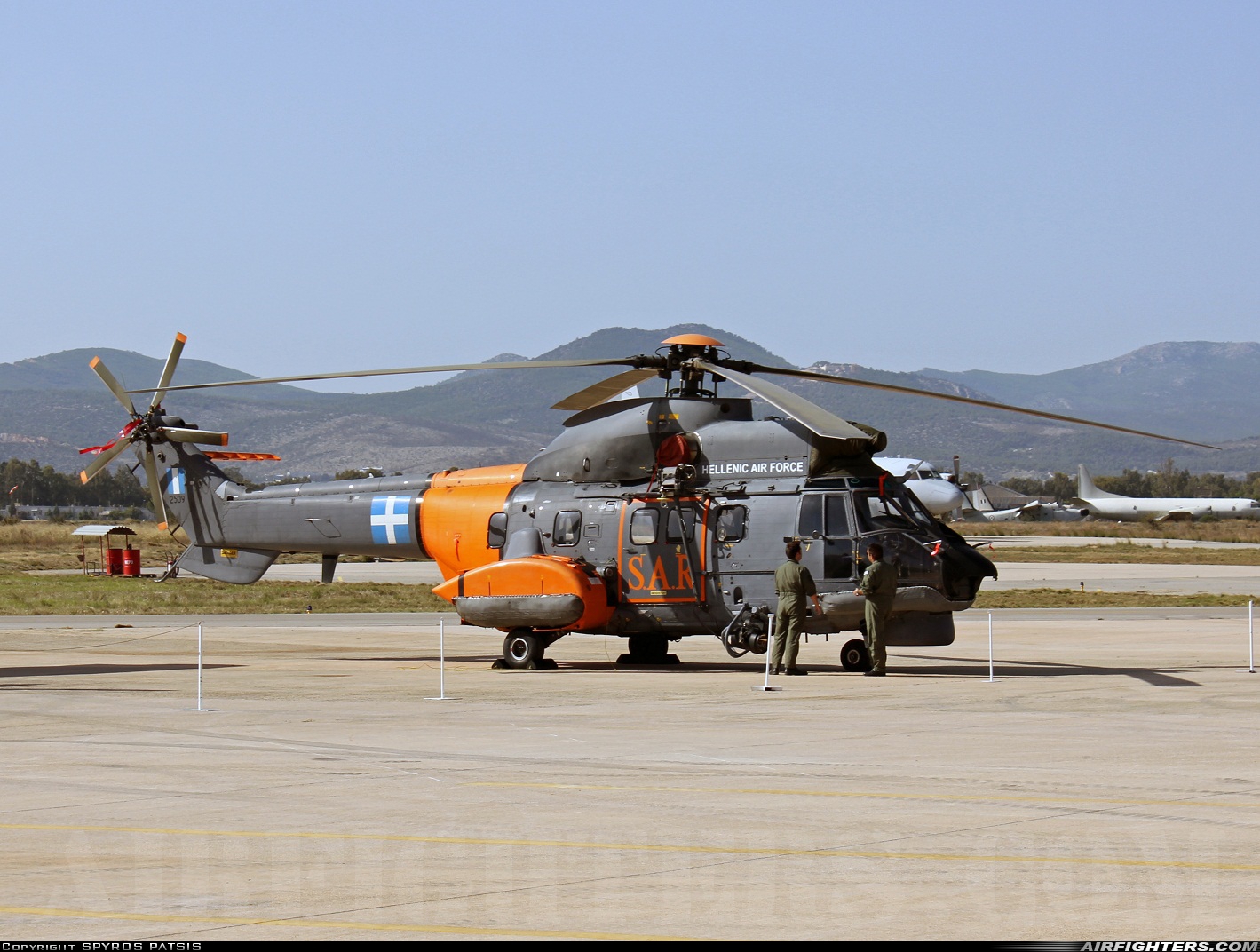 Greece - Air Force Aerospatiale AS-332C1 Super Puma 2509 at Elefsís (LGEL), Greece