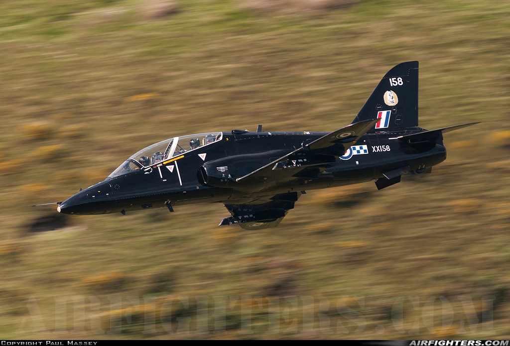 UK - Air Force British Aerospace Hawk T.1A XX158 at Off-Airport - Machynlleth Loop Area, UK