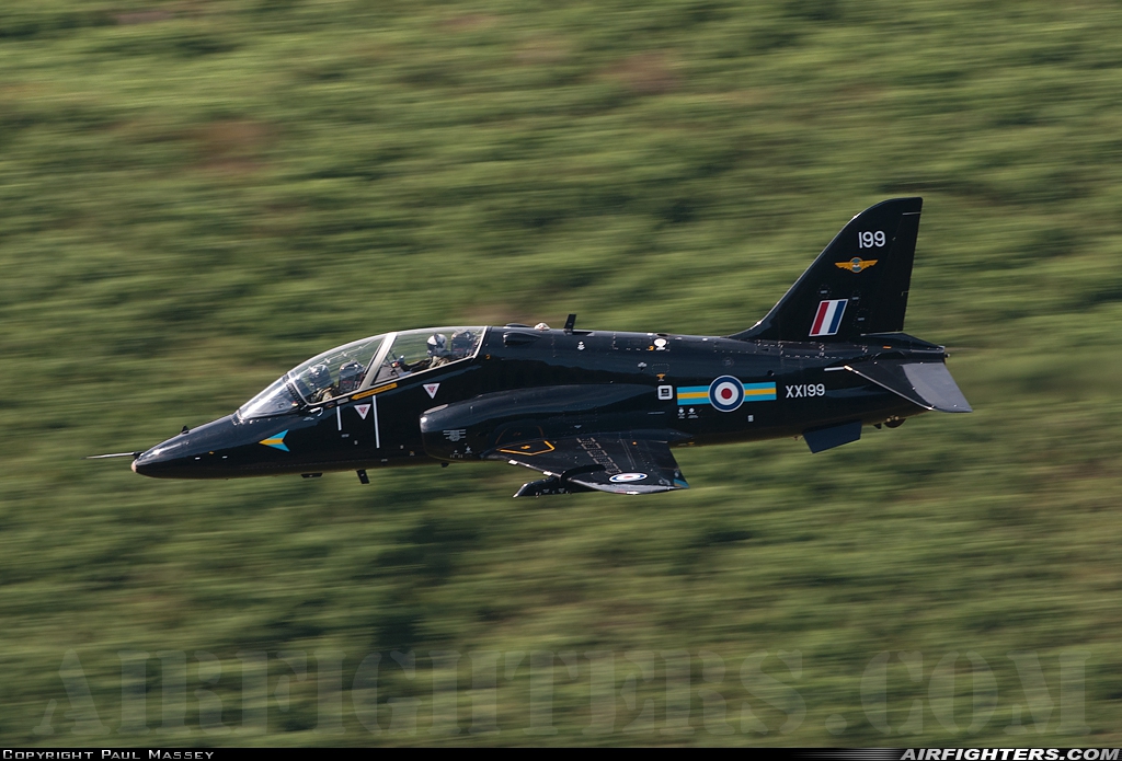 UK - Air Force British Aerospace Hawk T.1A XX199 at Off-Airport - Machynlleth Loop Area, UK