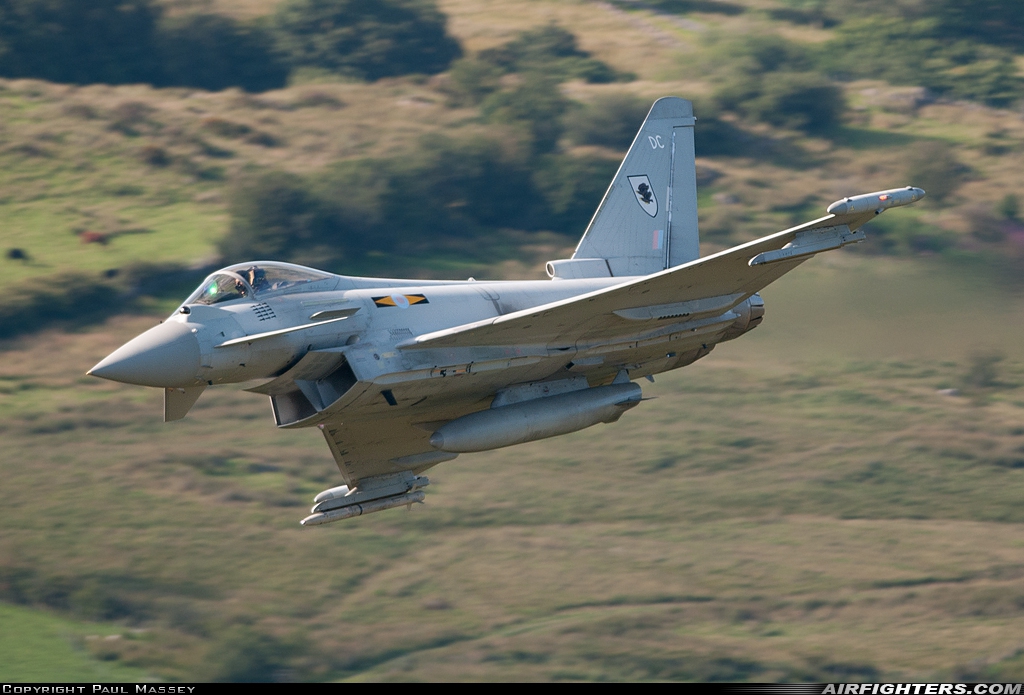 UK - Air Force Eurofighter Typhoon FGR4 ZJ919 at Off-Airport - Machynlleth Loop Area, UK