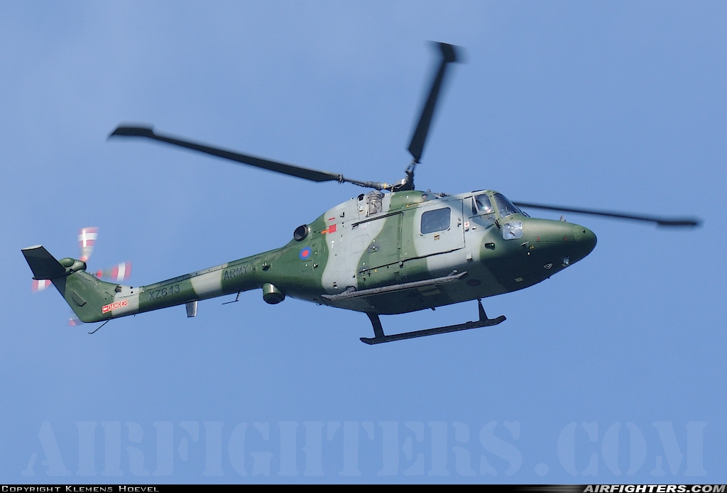 UK - Army Westland WG-13 Lynx AH7 XZ643 at Rheine-Bentlage (ETHE), Germany