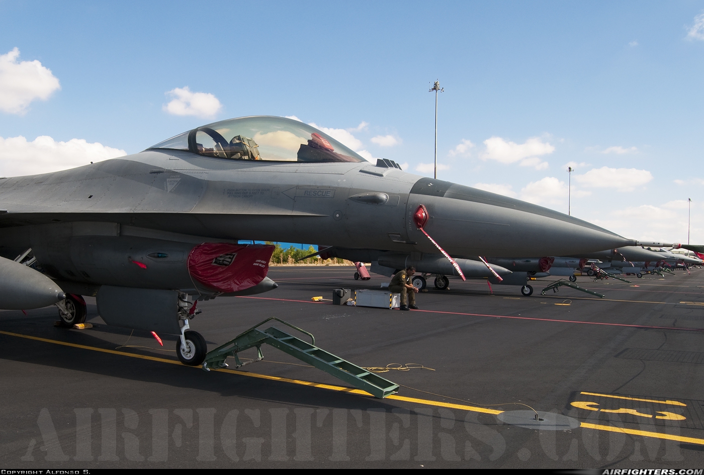 Italy - Air Force General Dynamics F-16A/ADF Fighting Falcon MM7236 at Albacete (- Los Llanos) (LEAB), Spain