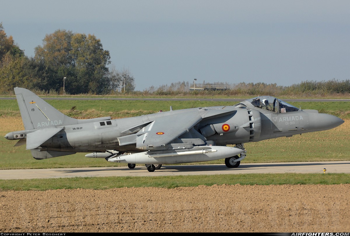 Spain - Navy McDonnell Douglas AV-8B+ Harrier ll VA.1B-29 at Florennes (EBFS), Belgium