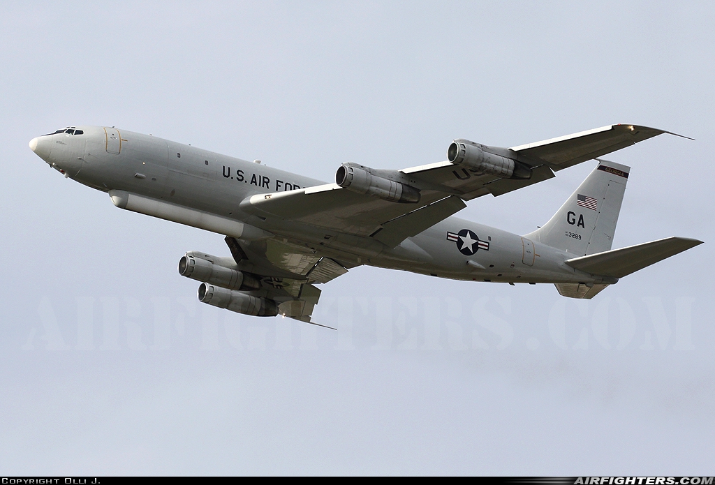 USA - Air Force Boeing E-8C Joint Stars 92-3289 at Ramstein (- Landstuhl) (RMS / ETAR), Germany