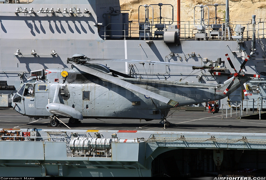 UK - Navy Westland Sea King ASaC7 ZE418 at Off-Airport - Valetta Grand Harbour, Malta