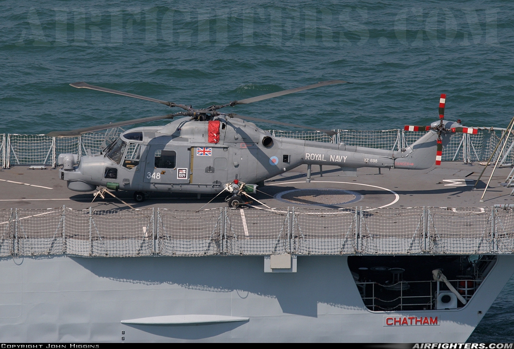 UK - Navy Westland WG-13 Lynx HMA8 XZ698 at Off-Airport - Portsmouth, UK