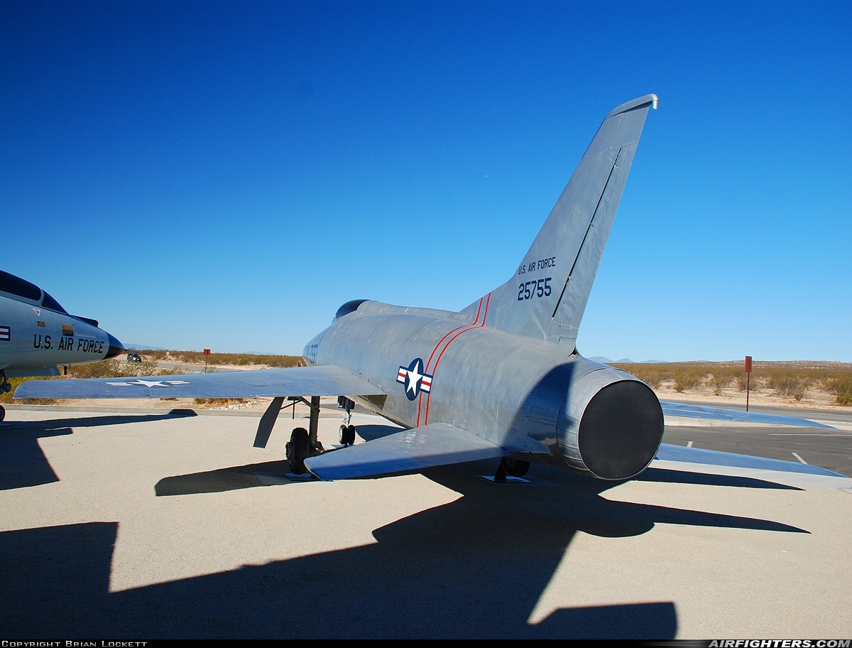 USA - Air Force North American YF-100A Super Sabre 52-5755 at Edwards - AFB (EDW / KEDW), USA