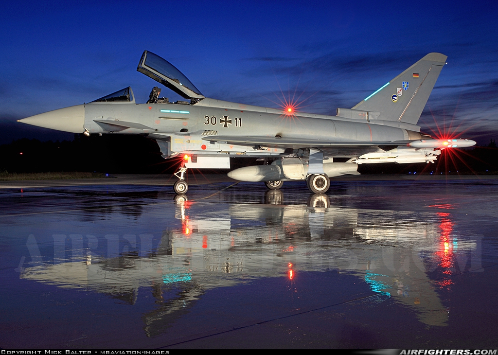 Germany - Air Force Eurofighter EF-2000 Typhoon S 30+11 at Rostock - Laage (RLG / ETNL), Germany