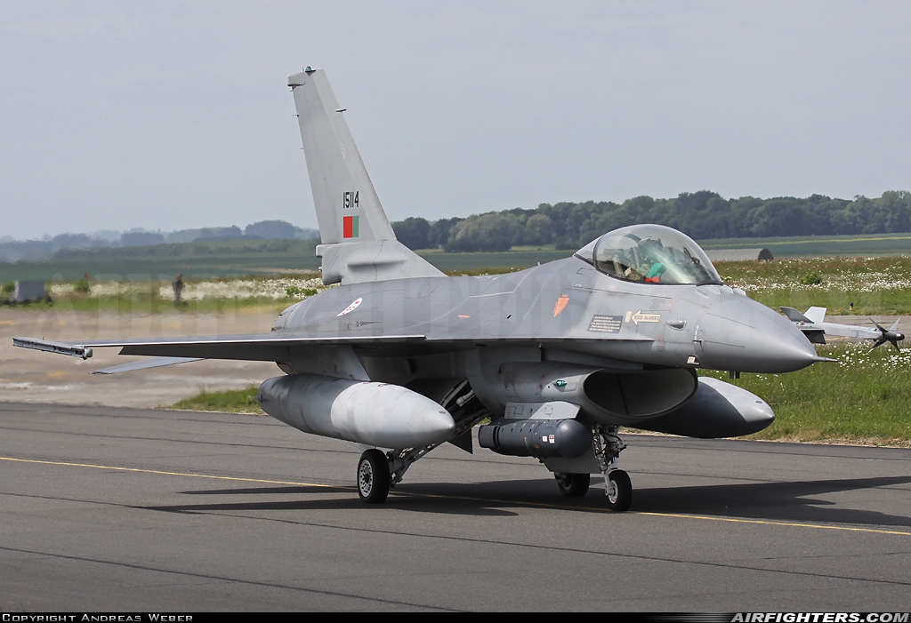 Portugal - Air Force General Dynamics F-16AM Fighting Falcon 15114 at Cambrai - Epinoy (LFQI), France