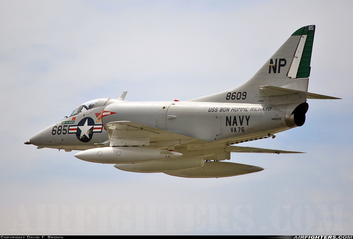 Private Douglas A-4C Skyhawk N49WH at Detroit - Willow Run (YIP / KYIP), USA