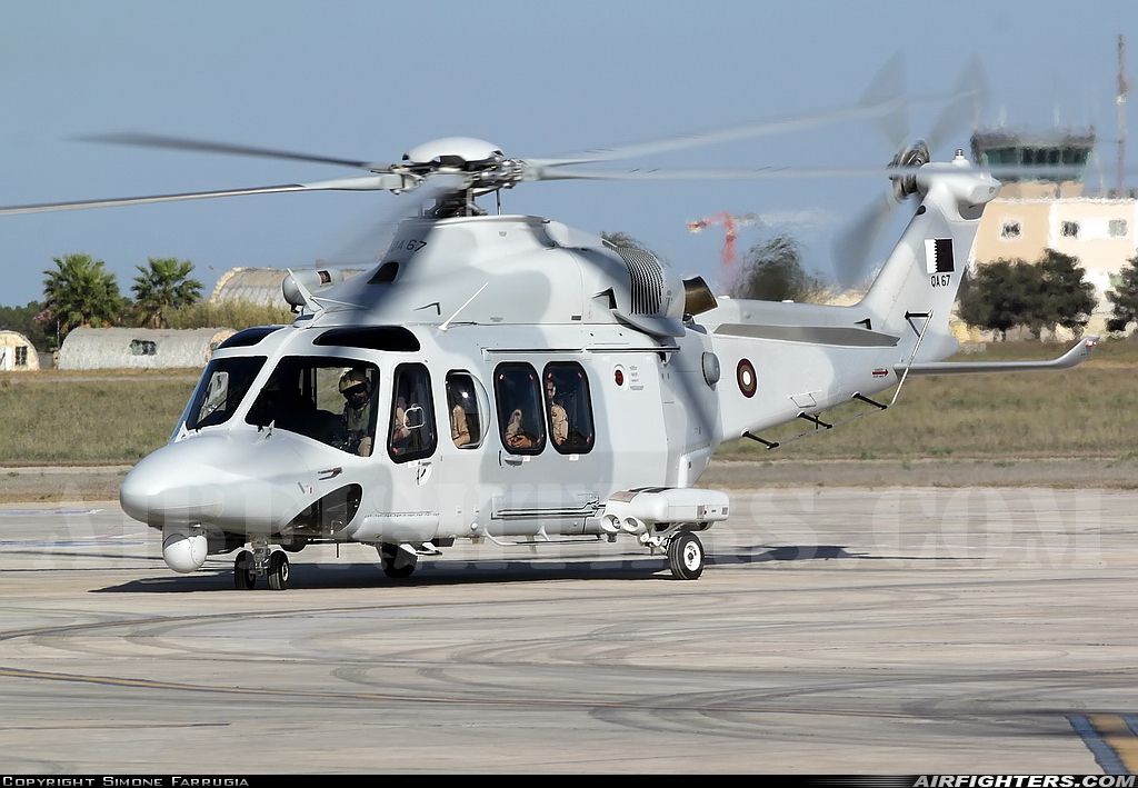 Qatar - Emiri Air Force AgustaWestland AW139 QA67 at Luqa - Malta International (MLA / LMML), Malta