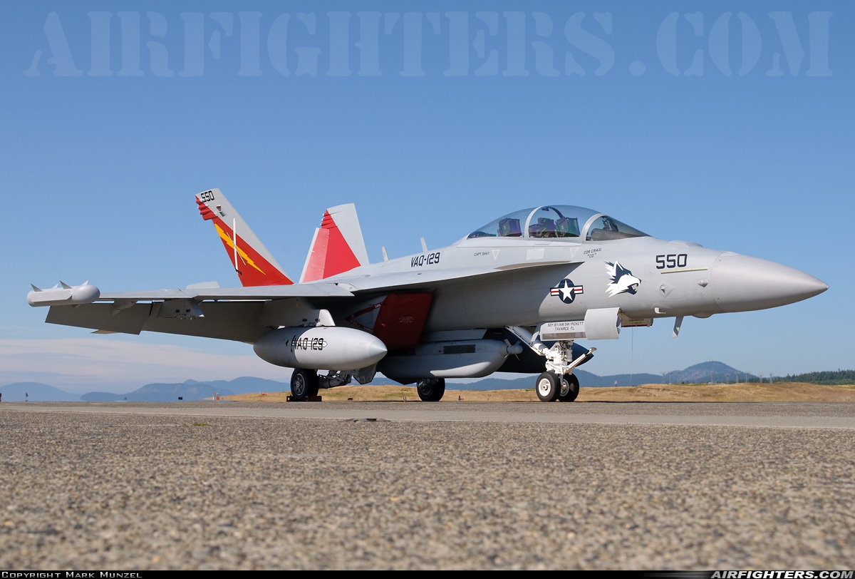 USA - Navy Boeing EA-18G Growler 166858 at Oak Harbor - Whidbey Island NAS / Ault Field (NUW), USA