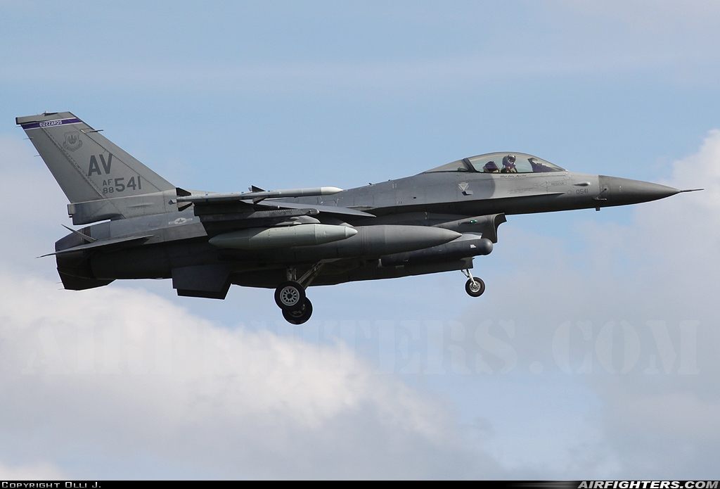 USA - Air Force General Dynamics F-16C Fighting Falcon 88-0541 at Spangdahlem (SPM / ETAD), Germany