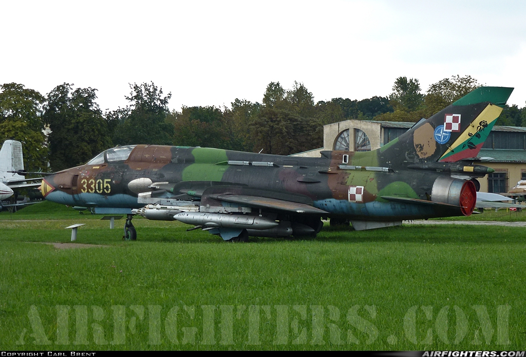Poland - Air Force Sukhoi Su-22M4 Fitter-K 3305 at Cracow - Rakowice-Czyzyny, Poland
