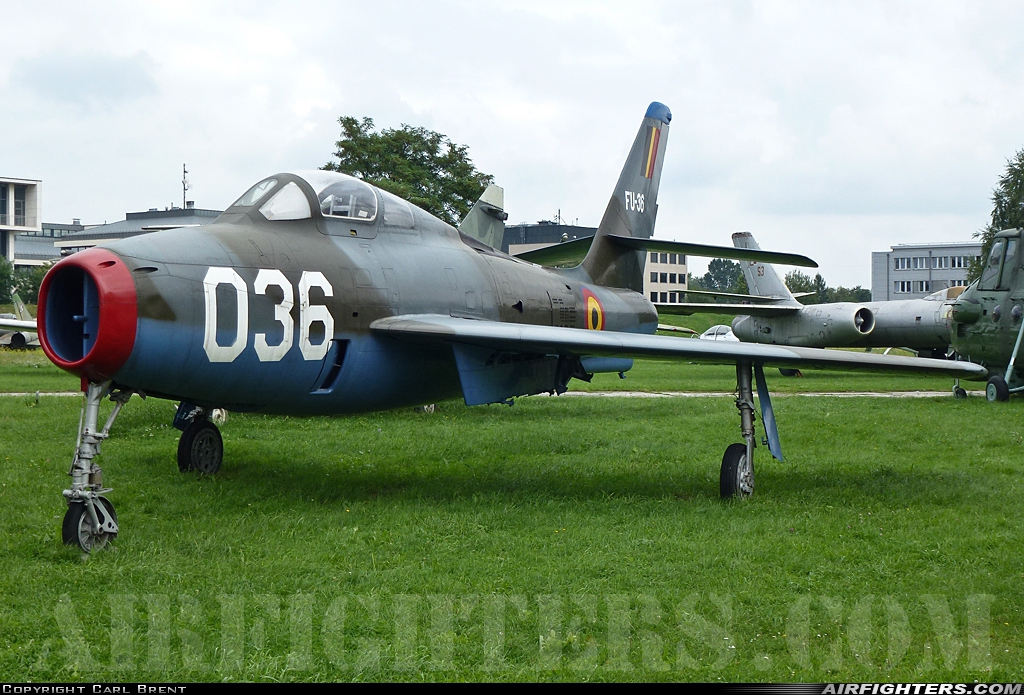Belgium - Air Force Republic F-84F Thunderstreak FU-36 at Cracow - Rakowice-Czyzyny, Poland