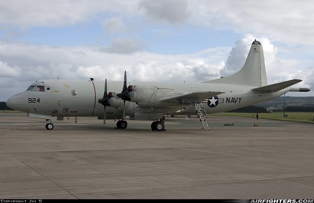 USA - Navy Lockheed P-3C Orion 158924 at Kinloss (FSS / EGQK), UK