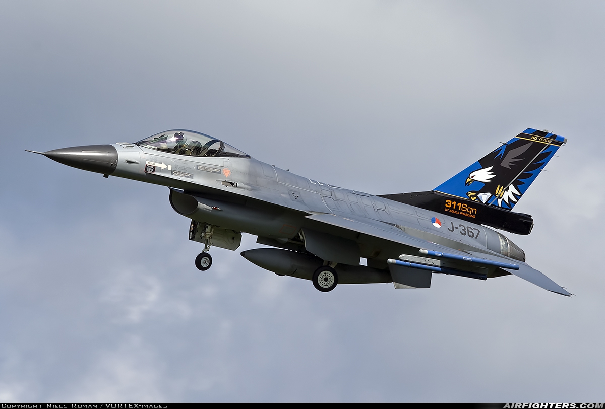 Netherlands - Air Force General Dynamics F-16AM Fighting Falcon J-367 at Uden - Volkel (UDE / EHVK), Netherlands