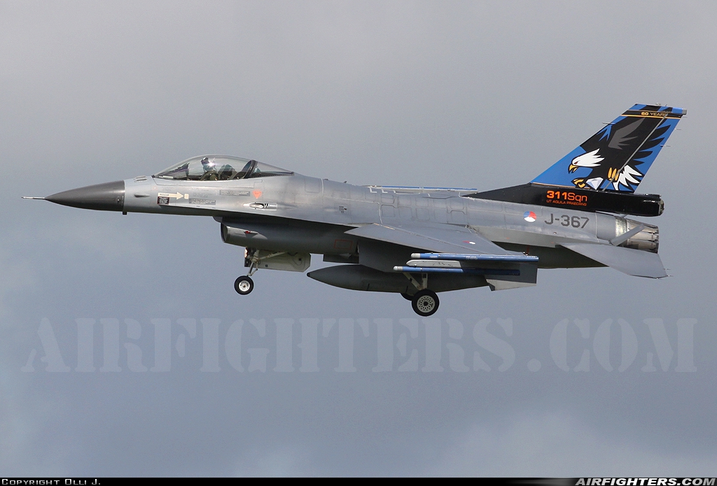 Netherlands - Air Force General Dynamics F-16AM Fighting Falcon J-367 at Uden - Volkel (UDE / EHVK), Netherlands