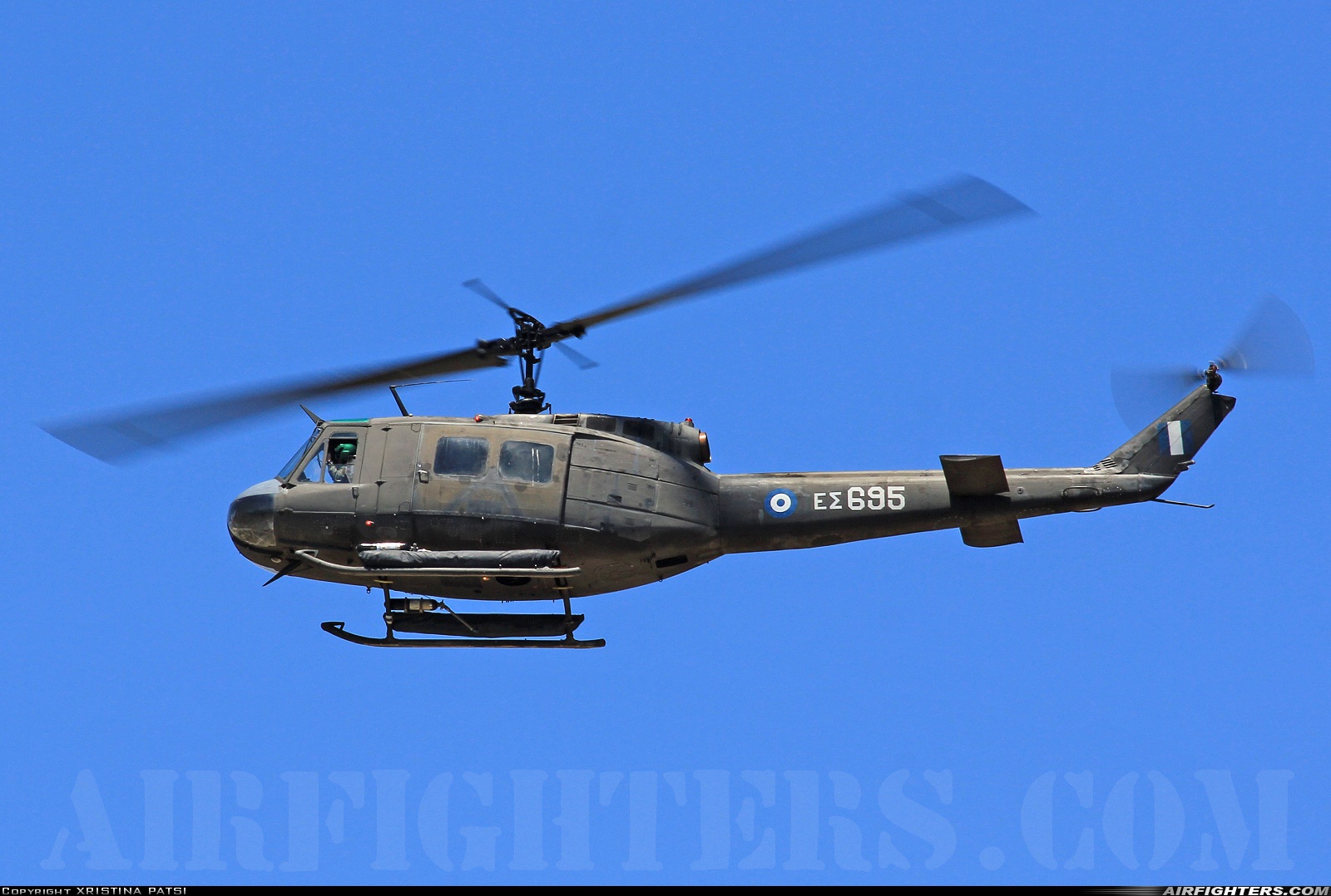 Greece - Army Bell UH-1H Iroquois (205) ES695 at Megara AB - Pahi (LGMG), Greece