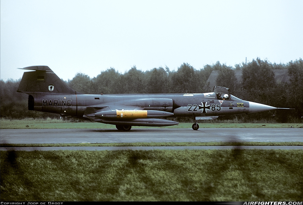 Germany - Navy Lockheed F-104G Starfighter 22+85 at Leeuwarden (LWR / EHLW), Netherlands